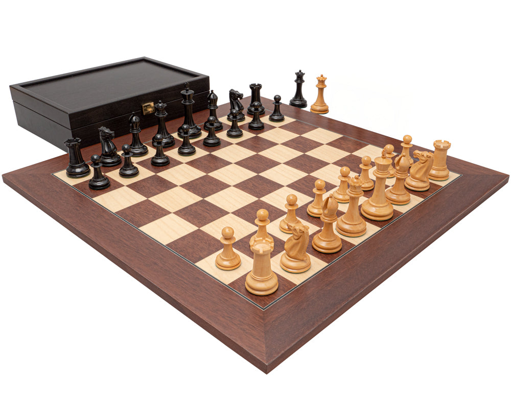 The 1853 Paulsen Reproduction Ebony And Mongoy Palisander Luxury Chess Set