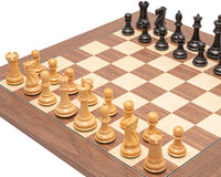 The Warwick Grand Black And Walnut Chess Set