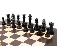 The World Championship Chess Set - Wenge Edition With Chess Piece Storage Bag