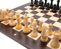 The World Championship Chess Set - Wenge Edition With Chess Piece Storage Bag