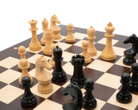 The World Championship Chess Set - Wenge Edition With Chess Piece Storage Bag