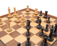 Sovereign Ebony And Mahogany Luxury Chess Set With Cabinet