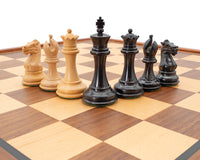 Sovereign Ebony And Mahogany Luxury Chess Set With Cabinet