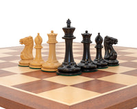 Jj Cooke Edition Black And Mahogany Chess Set With Chess Piece Storage Case And Chess Clock