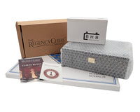 Jj Cooke Edition Black And Mahogany Chess Set With Chess Piece Storage Case And Chess Clock