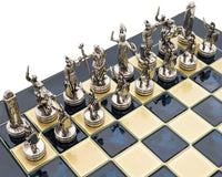 Manopoulos Greek Mythology Chess Set With Wooden Case - Medium