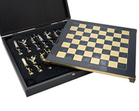 Manopoulos Greek Mythology Chess Set With Wooden Case - Medium