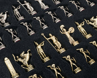 Manopoulos Greek Mythology Chess Set With Wooden Case - Medium