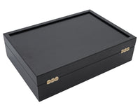 Dark Wood Chess Pieces Storage Case - Large